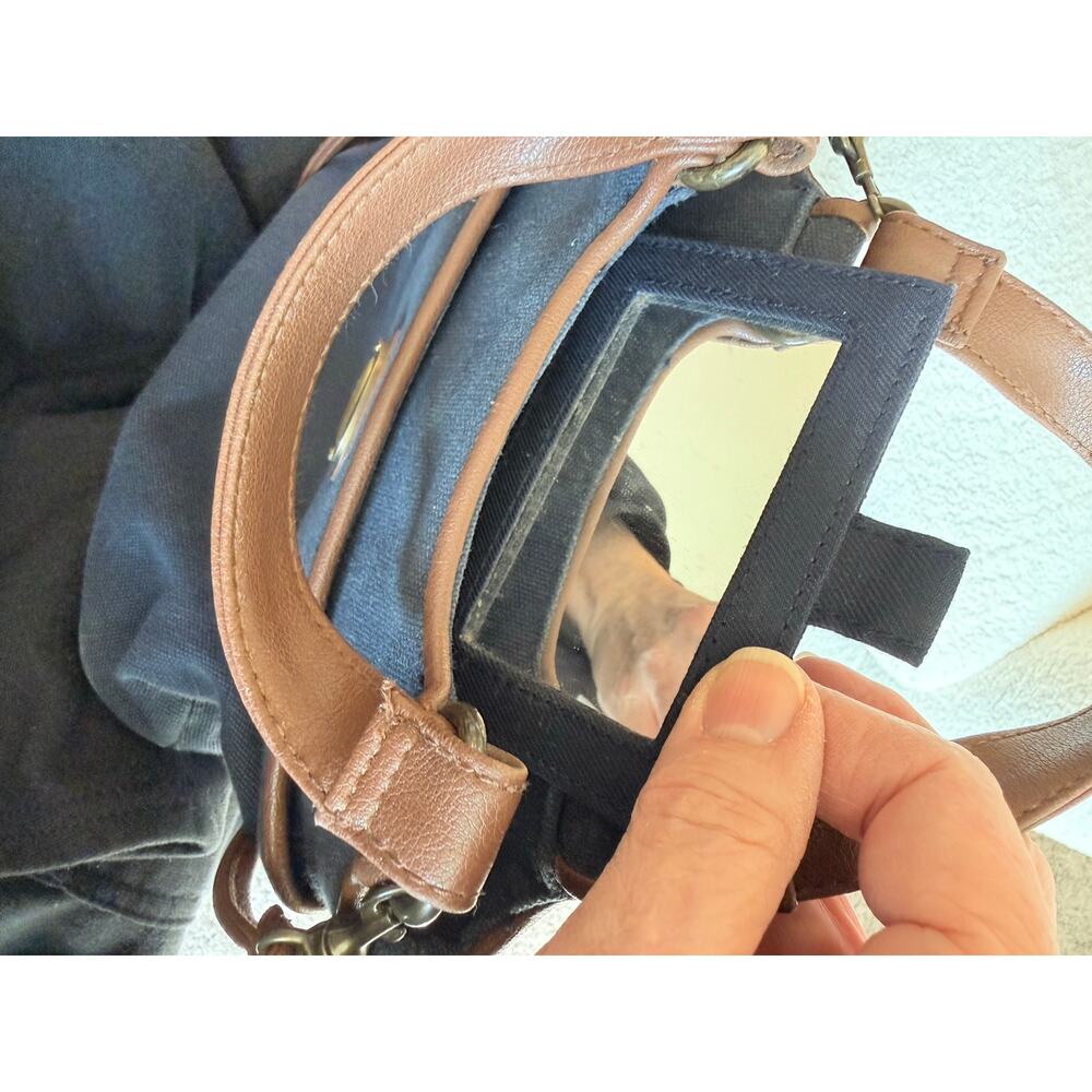 Etienne Aigner Crossbody Bag Women's Blue Detachable Strap Lightweight Leather - Picture 8 of 11